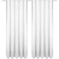 Bestgoodies Dekoschal Ellen Universalband Blickdicht 2er Pack 140 cm x 145 cm Weiß