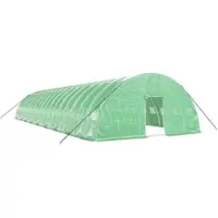 Furnicato Gewächshaus mit Stahlrahmen Grün 108 m2 18x6x2,85 m