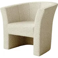 Mirjan 24 Sessel Niko Boucle, Relaxsessel, Elegant Armsessel, Fernsehsessel, Sitzmöbel (Farbe: Lambi 08)