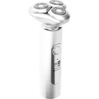 Avizar , Kabelloser Rasierer 3 Klingen LED Display Travel Lock, Silber