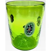 Markenlos Venezianisches Glas Murrine Millefiori Murano Becher aus Italien