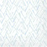 Mank Serviette aus Tissue - Zack in Grün-Blau, 33 x 33 cm, 100 Stück - Chevron Strukturen