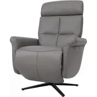 Mendler Relaxsessel HWC-L10, Design Fernsehsessel TV-Sessel Liegesessel, Liegefunktion drehbar dunkelgrau
