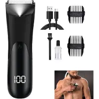 Dopwii Elektrische Rasierer, Körperhaartrimmer, Elektrischer Friseur, Intelligente Digitalanzeige, Waschbarer Körper, Mit LED-Beleuchtung