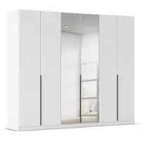 Harper Kleiderschrank READING BHT 271x229x54 cm weiß Drehtürenschrank