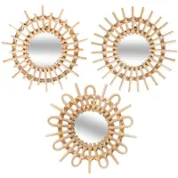 Atmosphera Mirror Set 3 Units Golden