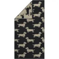 Cawö Duschtuch We love Dogs Black/Beige