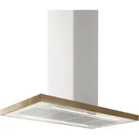 Elica Island PRF0148081A Inselhaube Natureiche 120 cm Weiß