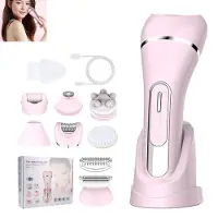 Dopwii 7 In 1 Epilierer damen, Elektrische Rasierer, Epilierer für das Gesicht, LED-Akkustandsanzeige, Gesichtsrasierer für Gesicht, Augenbrauen und Nase