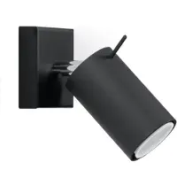 Licht-Erlebnisse Wandlampe Metall verstellbar Schwarz GU10 Modern