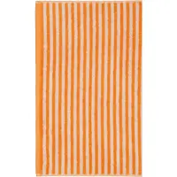 Cawö Handtuch Campus Ringel Stripes Mandarine (Set von 3 Stück)