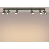 Licht-Erlebnisse Spot Lampe Metall GU10 verstellbar Olivgrün länglich Modern Strahler