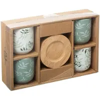 Secret De Gourmet Floral Green Geschenkset mit 4 13 cl-Bechern