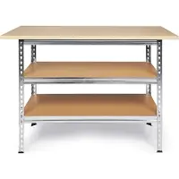Ondis24 Werkbank Uwe 120cm Metallregal & Werktisch 92cm Arbeitshöhe