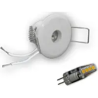 C-Light 10er Set - 2W-ME G4 LED Sternchen 40mm weiss (inkl. SCH-30W Trafo)