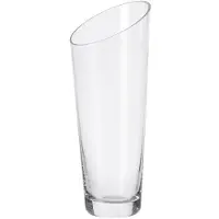Leonardo Tischvase "Dekovase DYNAMIC", transparent, B:12cm H:30cm T:11,5cm, Glas, Vasen, Tischvase, aus Glas, handgefertigt