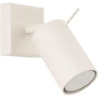 Licht-Erlebnisse Wandspot Metall verstellbar Beige GU10 Modern