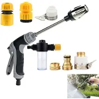 Dopwii Power Jet Hochdruckpistole,Water Hochdruckreiniger,Hochdruck Power Wasserpistole Für Gartenschlauch,mit Einstellbarem Wasserdurchfluss für Bewässerung
