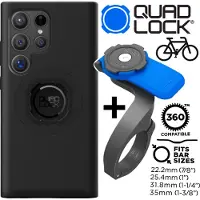 Quad Lock MAG Case Bundle Fahrrad Handy Hülle + Front Mount V3 für Galaxy S24 Ultra