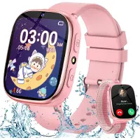 Sanorum 2026 2G Kinder Smartwatch mit Telefonfunktion,32 Spielen,IP68,Fitness Tracker,Schrittzähler, Herzfrequenz-Schlafmonitor,Lern-Sportuhr,Jungen&Mädchen