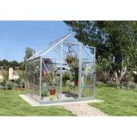 Canopia Aluminium Gewächshaus Harmony 66 Silber 185x185x208 cm
