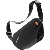 Inateck FB01001, Uni, Schultertasche, Reißverschluss, Spritzwassergeschützt, Wasserfest, Schwarz, Einfarbig