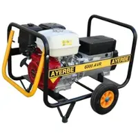 MAESTRO FERRETERO Benzin Stromerzeuger 6000 W AVR mit Elektrostart und Honda GX-390 Motor