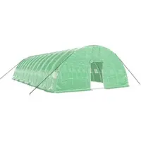 Furnicato Gewächshaus mit Stahlrahmen Grün 72 m2 12x6x2,85 m