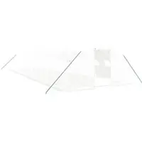 Furnicato Gewächshaus mit Stahlrahmen Weiß 56 m2 14x4x2 m