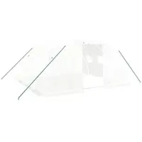 Furnicato Gewächshaus mit Stahlrahmen Weiß 16 m2 4x4x2 m