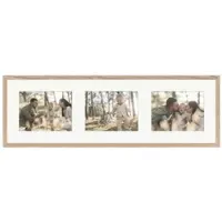 WANDStyle Galerierahmen G950 in Eiche 25 x 80 cm für 3 Bilder im Format 15 x 20 cm