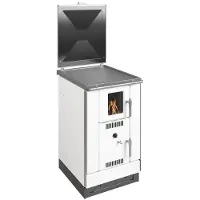 Wamsler wasserführender Küchenofen | K 158 F | 22 kW | Weiß
