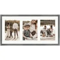 WANDStyle Galerierahmen G950 in Metall 25 x 50 cm für 3 Bilder im Format 13 x 18 cm