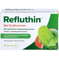 Dr. Willmar Schwabe GmbH & Co. KG Refluthin Kautabletten bei Sodbrennen mit Minzgeschmack, 48 St. Kautabletten