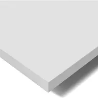 Pokar Tischplatte 2,5 cm Schreibtischplatte für Schreibtisch, Größe:120x60, Farbe:Lichtgrau