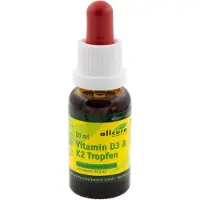 Allcura Vitamin D3 und K2 Tropfen 1000 IE/20 ug je Tropfen, 20 ml TRO