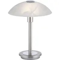 Paul Neuhaus Tischlampe Enova, dimmbar, chrom / silber, für Wohn- / Esszimmer, Metall, Tischlampe