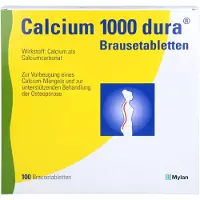 Calcium-dura Calcium 1000 dura Brausetabletten 100 St