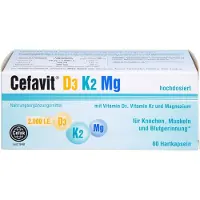 Cefak KG Cefavit D3 K2 Mg 2.000 I.E. Hartkapseln 60 St