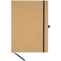Kangaro Notizbuch Kork, 96 Blatt, DIN A4, liniert PU Hardcover-Einband, 80 g/qm, Papier chamois, mit