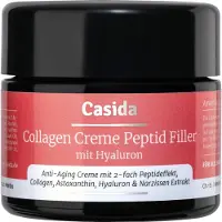 Casida Collagen Peptid Filler - Anti-Aging Creme mit Hyaluron 50ml