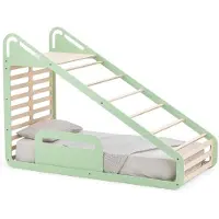 Mamatoyz Holz Kinderbett Sleepy Montessori Bett Grün 210x100x150 cm