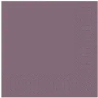 Duni Zelltuch Serviette 33x33 cm 1/4F. plum