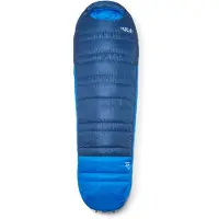 Rab - Ascent -6C / 20F - Daunenschlafsack Gr Regular Wide - Body Size: 185 cm blau
