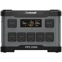 Unicraft Powerstation PPS 2000, 6770020, 1843 Wh Akkukapazität, 13 Anschlüsse, Ausgangsleistung 2000 W