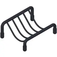 Giese Seifenablage 30006-14 Standmodell, für Waschtisch, 70 mm schwarz matt