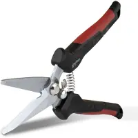Siwitec Gartenschere SG-12 mit gerader Klinge, Pflanzenschere, Blumenschere, Ernteschere, Rebschere