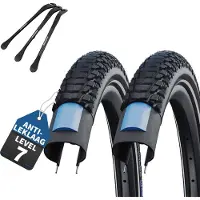 Schwalbe 2x Fahrradreifen Marathon Plus Tour 28 x 1.50 (40-622) Drahtreifen Modell 2026 inkl. MSZweirad Reifenheber