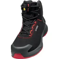 Uvex 1 x-craft Sicherheitsschuh Stiefel S3L, schwarz/rot schwarz/rot 50