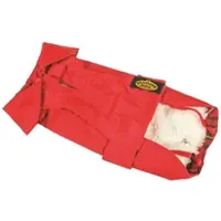 Fashion Dog Hundemantel mit Kunstpelz-Futter - Rot - 47 cm